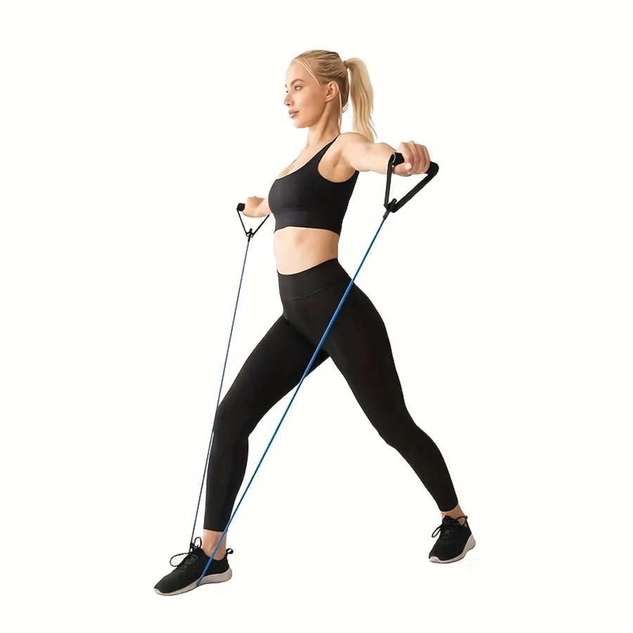 Enhanced Resistance Bands with Handles for Strength Training – 5-Level Exercise Equipment for Home Workouts