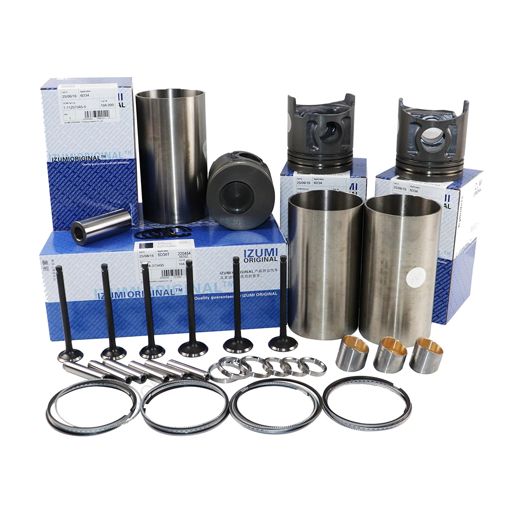 

IZUMI ORIGINAL 6D34T engine liner piston kit 6D34 LINER KIT