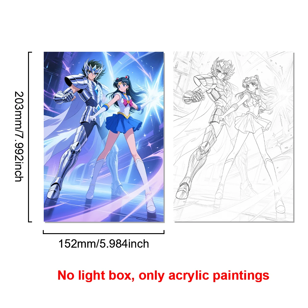 Sailor Moon LED Character Lights - Jupiter, Venus, and Usagi Bedroom & Study Decor Collection
