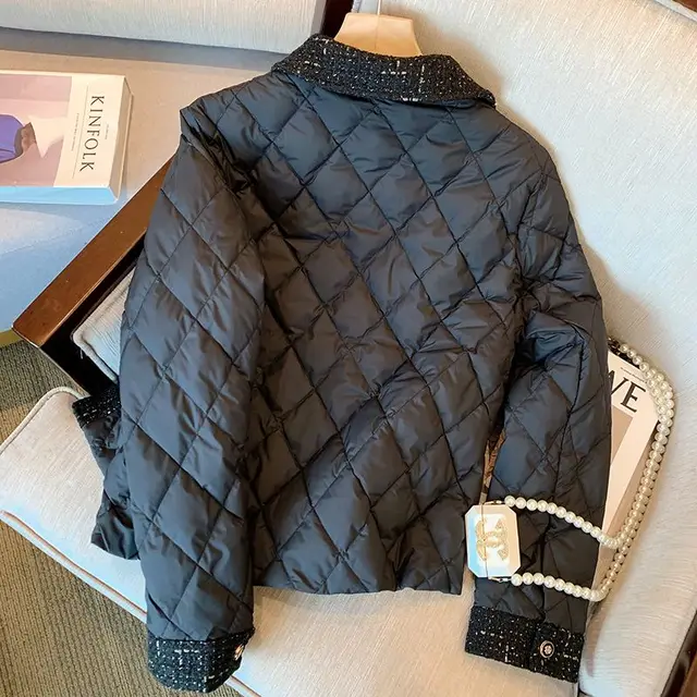 French Vintage Charm Black Parka