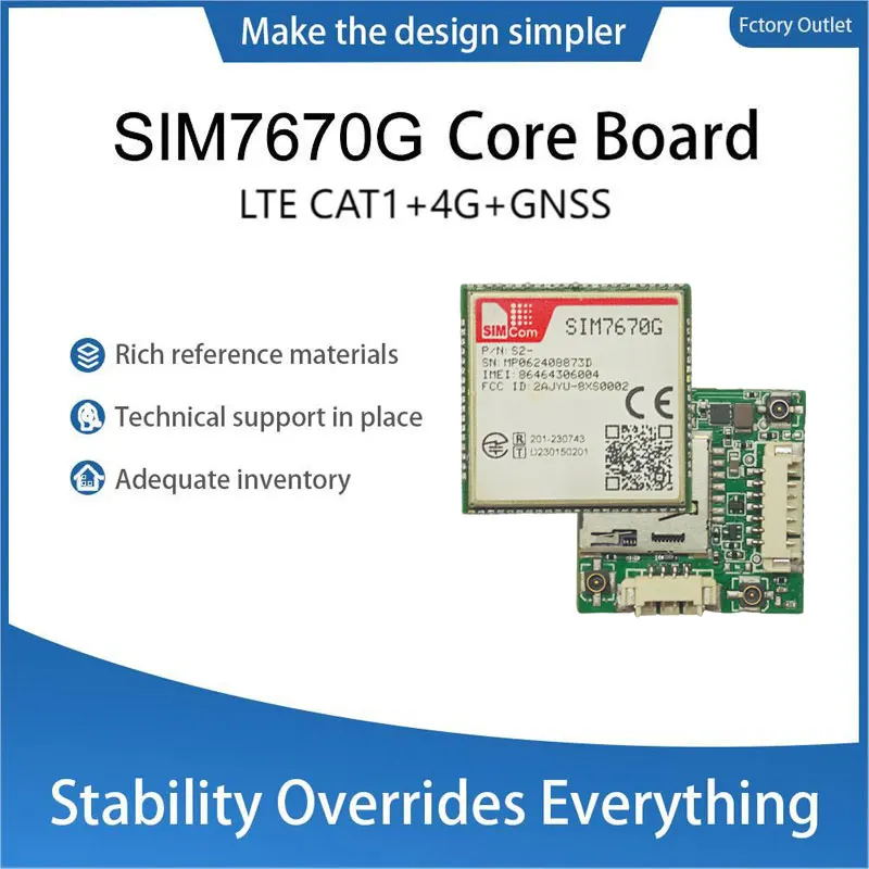 

SIMcom SIM7670G SIM7670G MNGV SIM7670G системная плата LNGV CAT1 стандартная, стандартная, поддержка данных + GNSS (опционально) без v