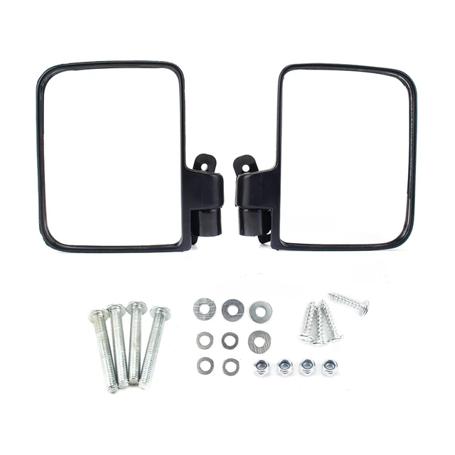 For Golf Cart Folding Side View Mirrors: Easy Installation, Practical, and Durable