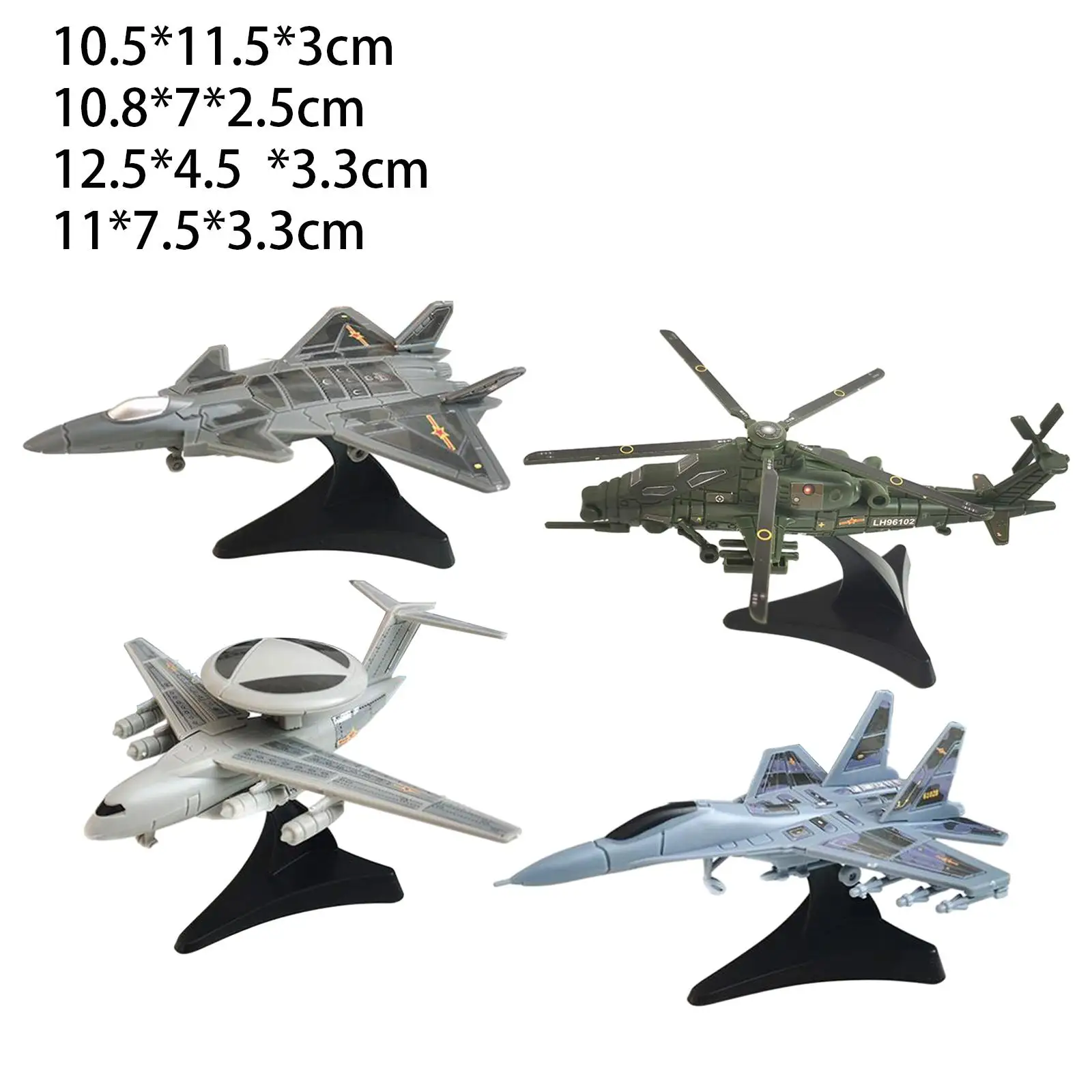 4 Pieces Miniature Airplane Toys DIY Assemble Tabletop Decor Plane Model Kits to Build for Boy Children Kids Girls Adults