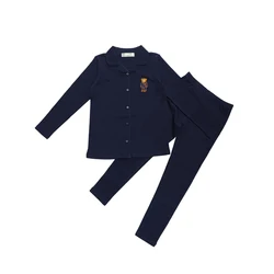 Summer Fashion Kids PJs - Comfortable & Stretchy Home Clothes for Girls and Boys (Boy blue set)