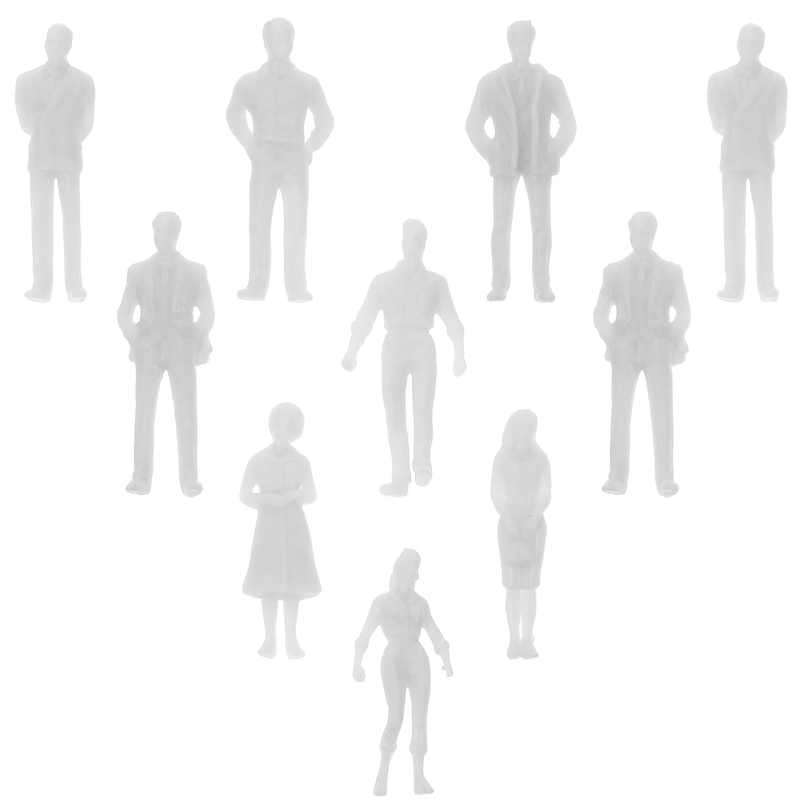 

Nuobesty Model Trains Architectural 1: 150 Scale Unpainted Figures Sitting Standing People Models Diy Scenery Landscape
