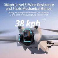 DJI Mini 3, mini drone caméra léger et pliable avec vidéo 4K HDR, 38 minutes d'autonomie de vol, prise de vue verticale réelle, nouveau modèle original C0 7