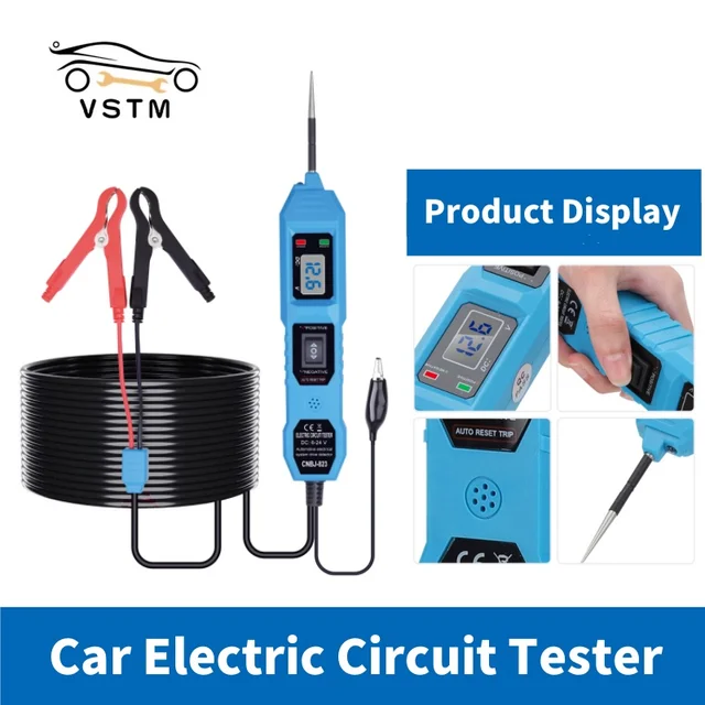 Newest Automotive Circuit Tester Digital Test Electric Voltage Power Test System Probe Detector Car Voltage Tester Test tool 3