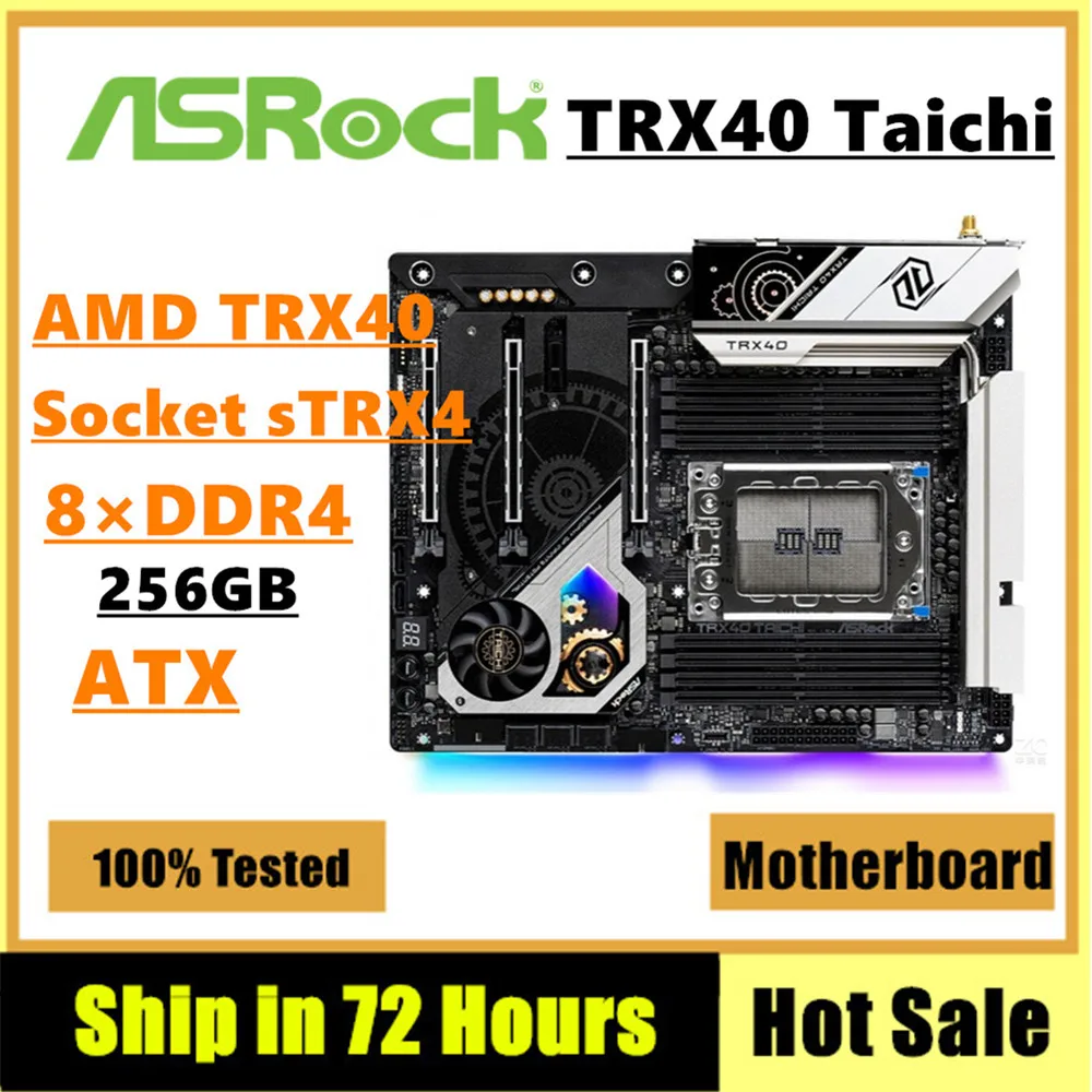 ASRock-Motherboard-TRX40-Taichi-With-AMD-Ryzen-Threadripper-sTRX4-TRX40 ...
