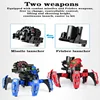 DIY Shooting Game Six-legged Spider Robot 2.4G Radio remote control Double weapon RC Robot Toys For Children Gifts Puzzle Robot 3