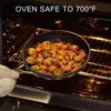 Non Stick Pans Set 7-Piece, 8, 10, 12 Inch Frying Pans and 12 Inch Induction Wok with Tempered Glass Lids, PRO Heat Distrib 4