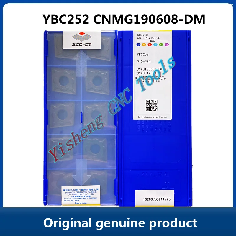 

Бесплатная доставка Оригинальные ZCC CT Оригинальные Токарные вставки с ЧПУ YBC152 YBM251 CNMG190608-DM YBC252 YBC251