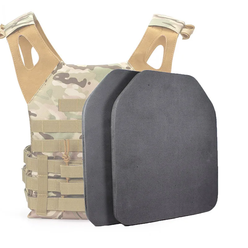 2pcs Airsoft Tactical Vest EVA Plates Body Carrier Vests SAPI Shock Plate Outdoor Hunting Paintball War Game Protective