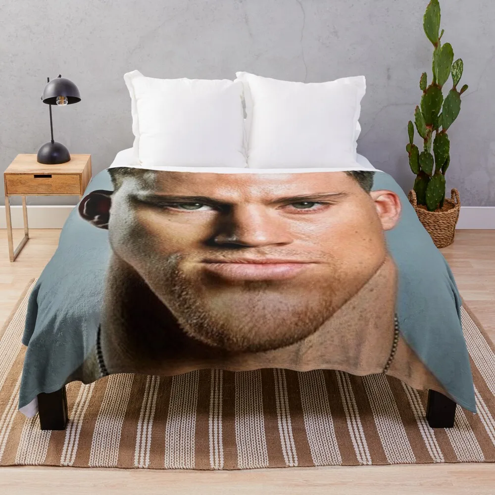 

channing tatum Throw Blanket Picnic Sofa Quilt Blankets