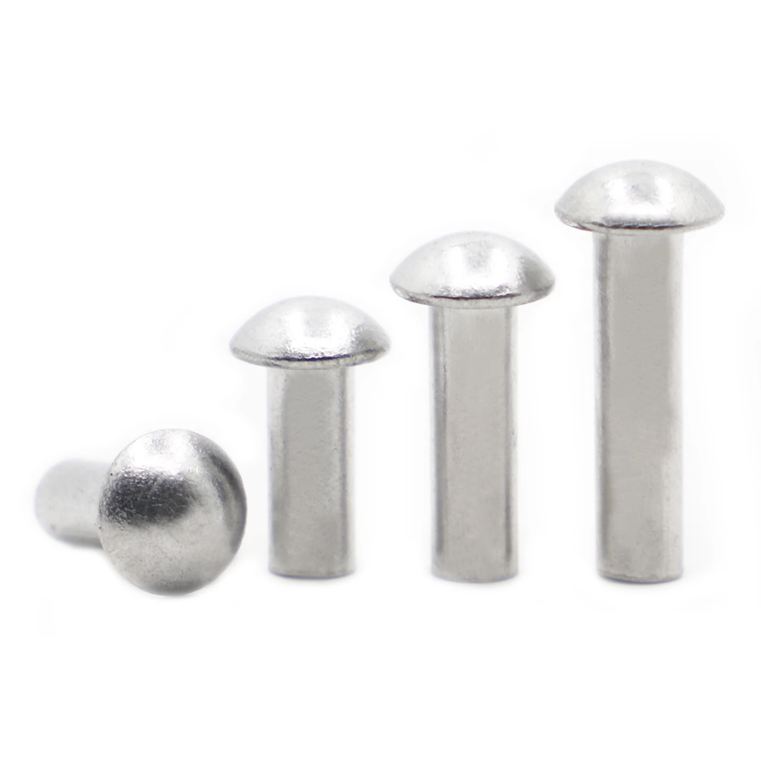 1050pcs M2 M2.5 M3 M4 M5 M6 M8 Aluminum Alloy Solid Round Head Rivet