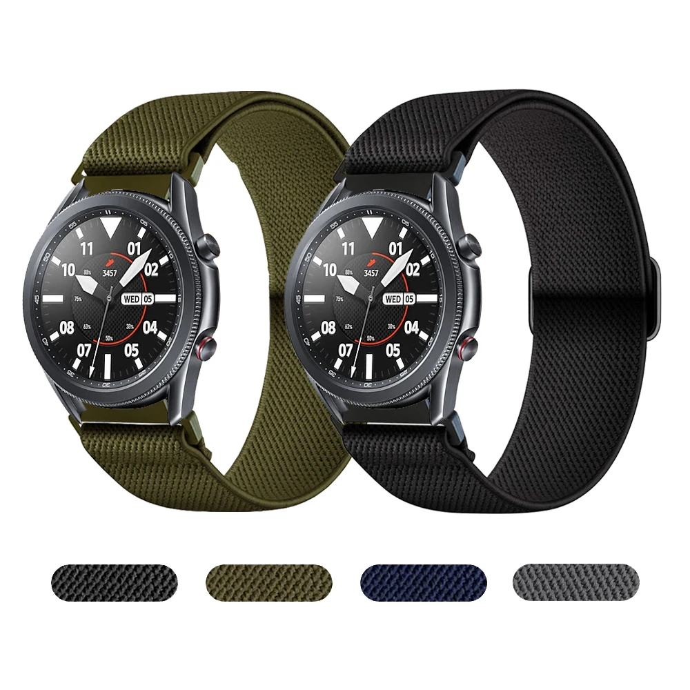 Ремешок нейлоновый для Samsung Galaxy Watch 3 41 мм 45 | Наручные часы