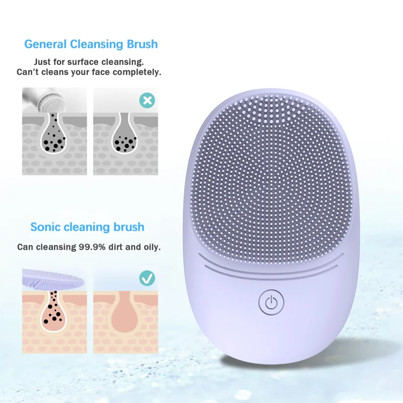 Luxurious Soft Silicone Sonic Facial Cleansing Brush