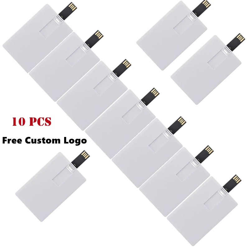USB 플래시 드라이브 맞춤형 로고, 최고 품질의 크리에이티브 펜드라이브, 무료 로고 100% 용량, 4GB, 8GB, 16GB, 32Gb 신용 카드, 10 PCs/로트