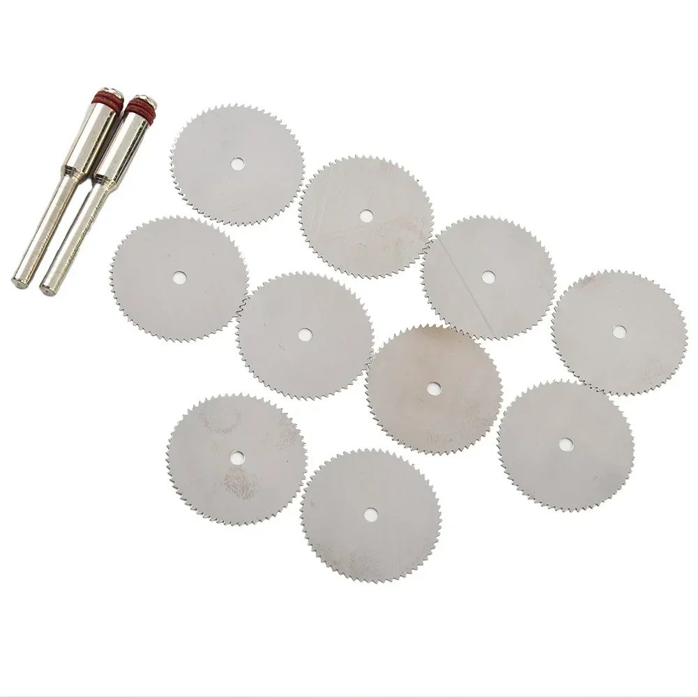 12pcs/Set Cutter Mini 22mm Carbon Steel Circular Saw Disc With Mandrel Cutting Discs Saw Blade For Rotary Tools