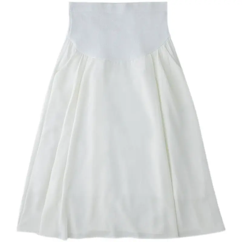 R63999# Pregnancy Thin Trendy Plus Size Loose Wide Leg Cropped Outerwear Summer Slim Casual Pregnant Skirt