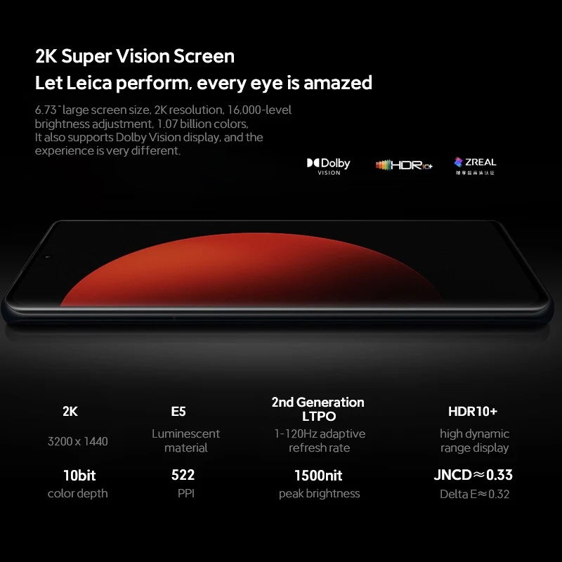 Xiaomi 12S Ultra Global Rom 6.73 2K AMOLED 120Hz flexible display  Snapdragon Gen 8+ Octa Core 50MP Triple Cameras