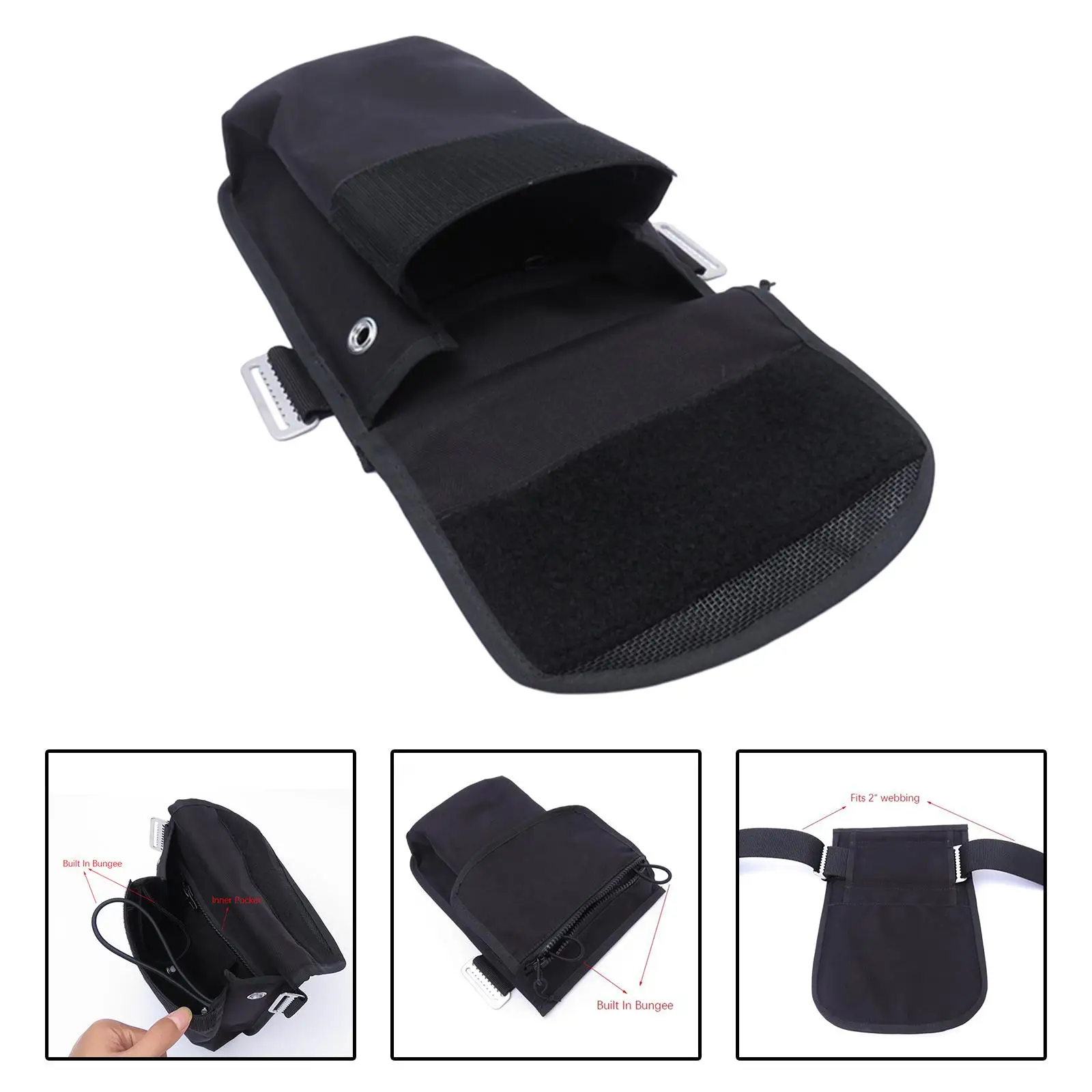 Scuba Diving Equipment Scuba Diving Thigh Pocket Snorkeling Equipment Holder Accessories for Underwater Diver Snorkeling Swimming Diving Storage Bag