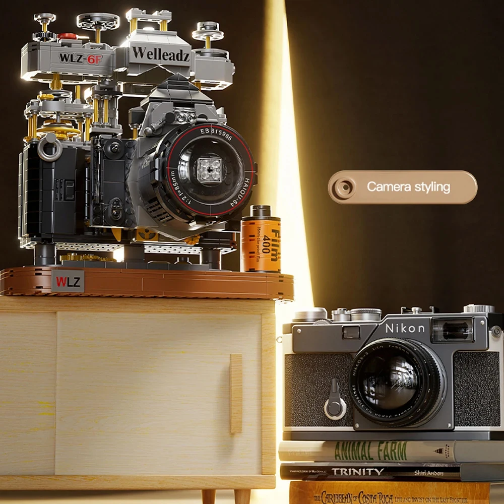 Retro Camera Building Blocks Construction Toy
