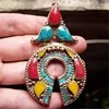 Tibetan Jewelry Brass Big Amulet Pendants TBP020 1