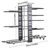 8 Tiers Pan Pot Organizer Rack 3 DIY Methods Adjustable Cabinet Pantry Pots Lids Storage Rack Kitchen Organization 4