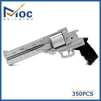MOC Building Blocks Small Particle Pistol Model Creative Gun Boys Toys DIY Assembled Bricks Collection Display Xmas Gifts 1