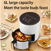 Electric Hot Air Fryers, Healthy Cooking with Temperature Control & Nonstick Basket Compact Space Saving, 360 degree hot air cir 4