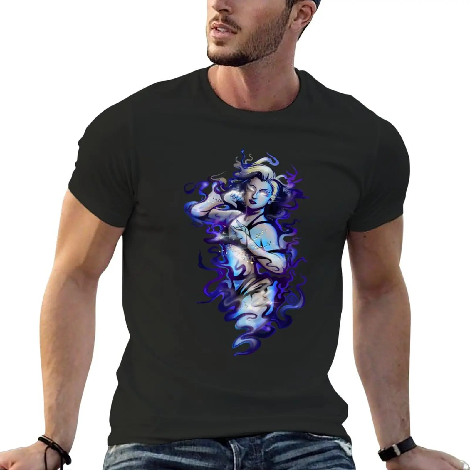 

Aya ghost T-Shirt summer tops oversizeds funnys mens t shirts pack
