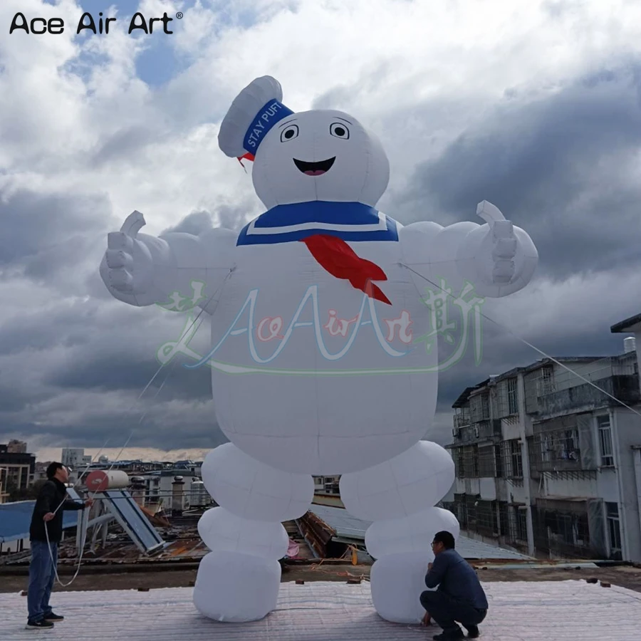 Huge Cartoon Oxford Character Inflatable Ghostbuster Stay Puft Balloon
