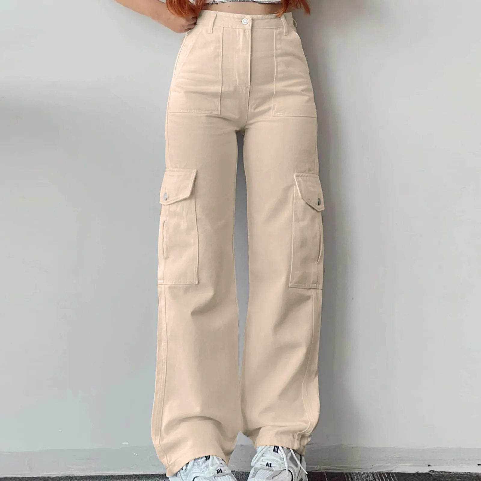 

Y2K Women Vintage Cargo Pants Streetwear Techwear Korean Harajuku Parachute Pants Sweatpants Wide Leg Joggers Trousers