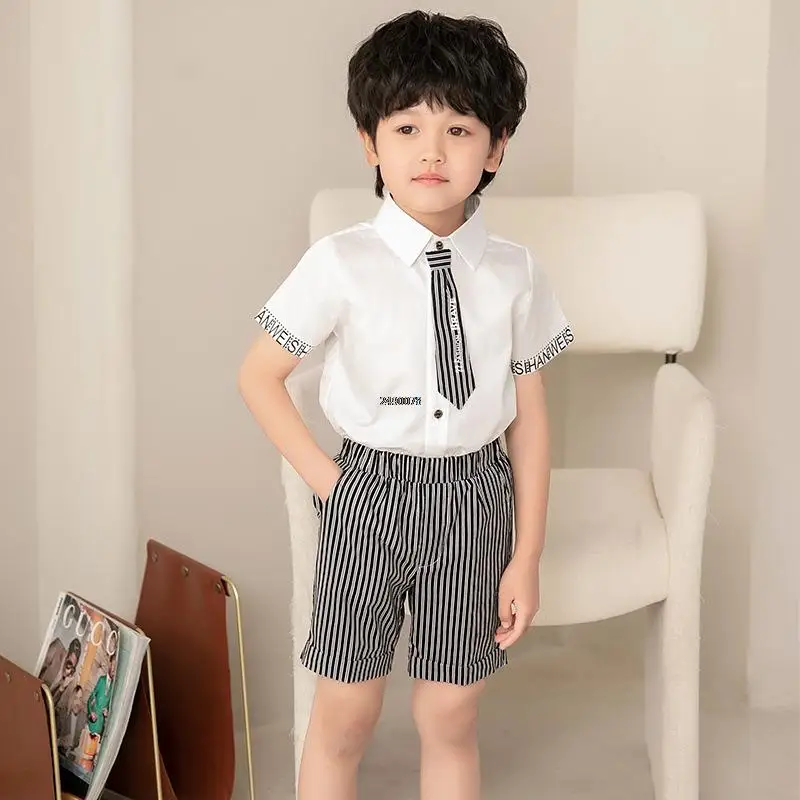 

Children's Day Performance Formal Clothing Set School Kids Summer Photograph Birthday Dress Boys Piano Party Dance Show Costume
