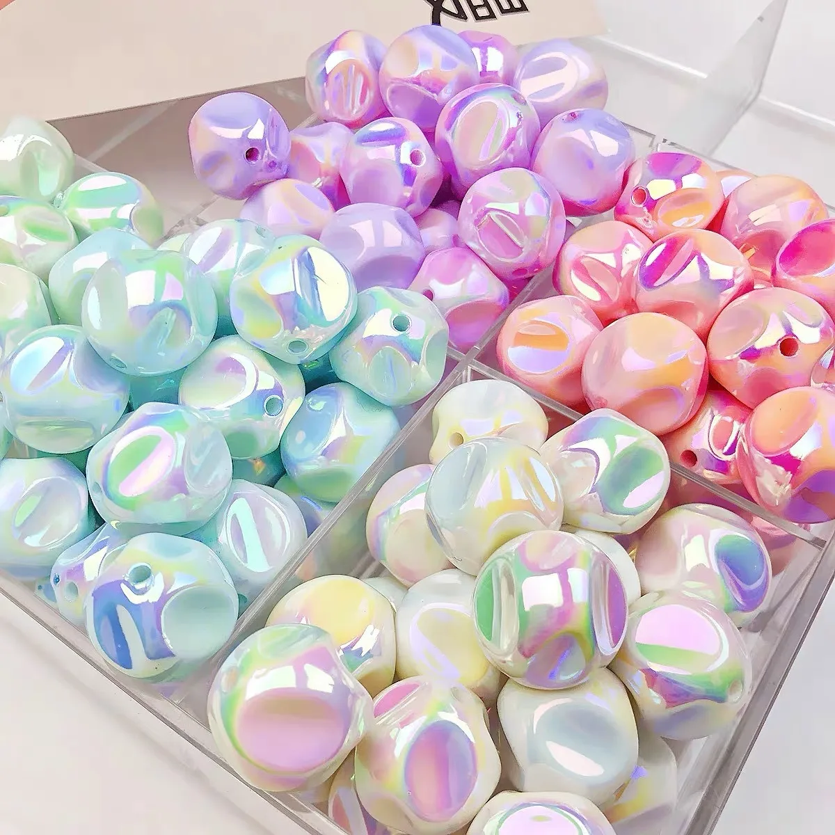 Acrylic Irregular Beads 1