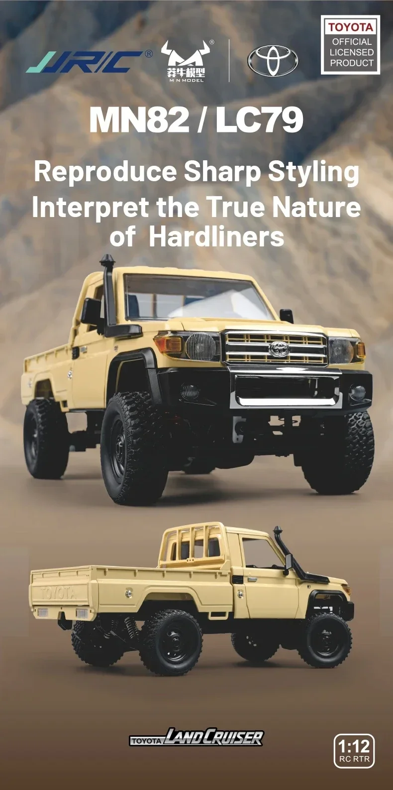 1:12 Full Scale Mn82pro Remote Controlled Climbing Off-Road Vehicle  4wd For Toyota Lc79 Simulation Rc Model Children Toy Rc Car 3