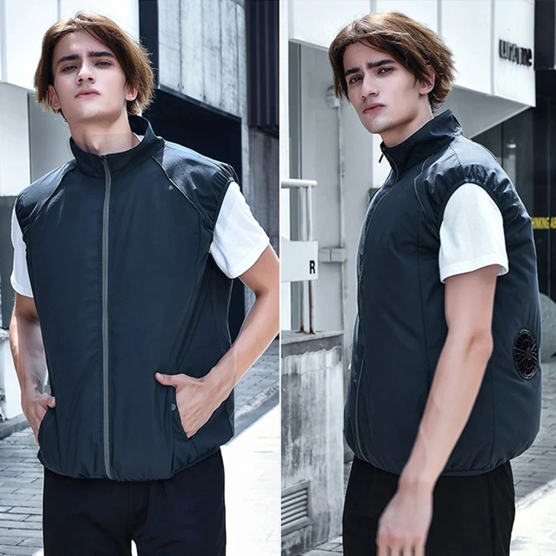 Veste rafraîchissante USB pour homme - Veste de sport ventilée pour l'été et les activités en plein air