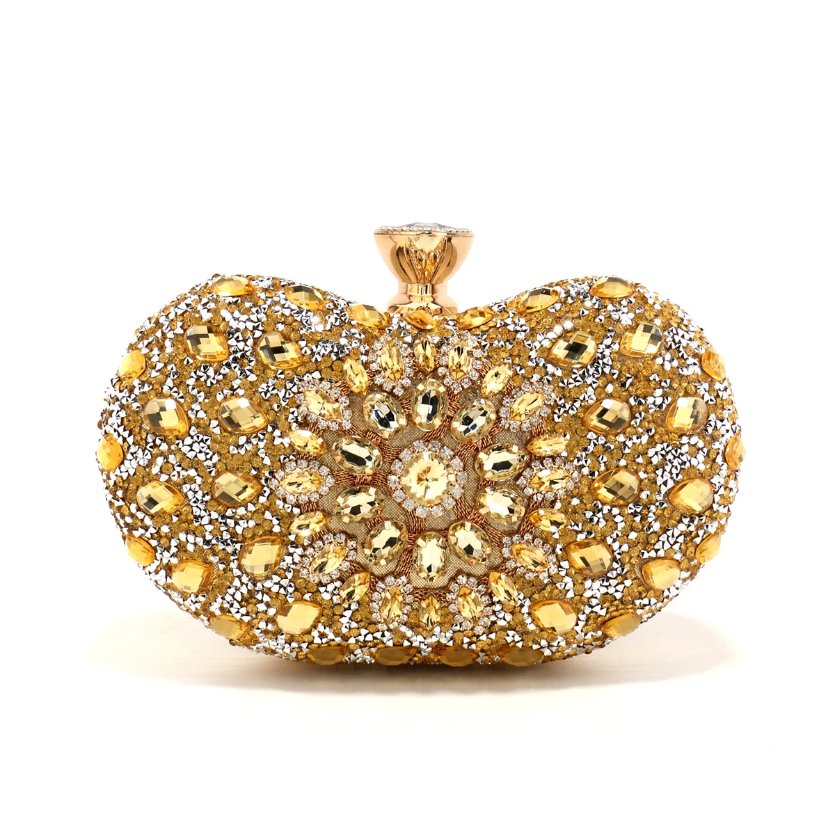 حقيبة يد أكريليك فاخرة مرصعة بالراين من SEKUSA