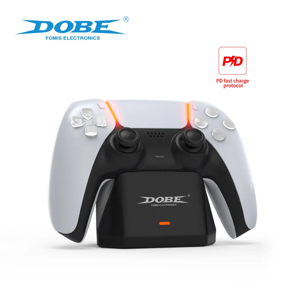 PS5 게임 컨트롤러용 싱글 시트 충전 거치대, P5 무선 블루투스 컨트롤러 충전기, PS5 핸들 시트 고속 충전