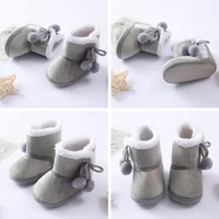 Toddler Shoe Cozy Fleece Snow Boots Winter Baby Girl Shoes Warm Baby Footwear for Newborn Toddlers 5