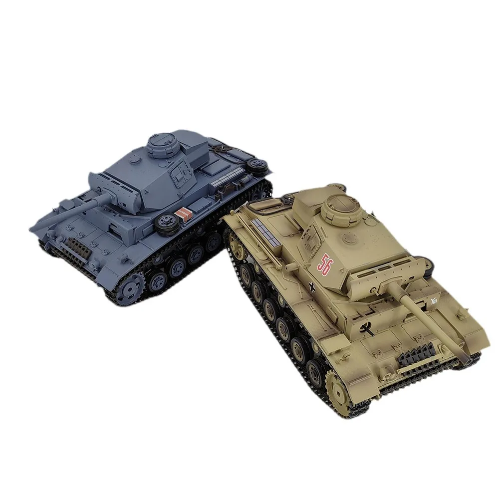 New Henglong 3848 Remote-Controlled Tank Infrared Combat Full-Size Simulation Tank Shooting German 3l Tank Model Boy Toy Gift 4