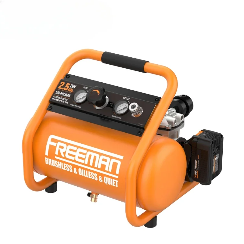 

10L 8Bar 20V DC Brushless compressor Cordless Portable Small Oil Free Paint Spray Gun Air Compressor