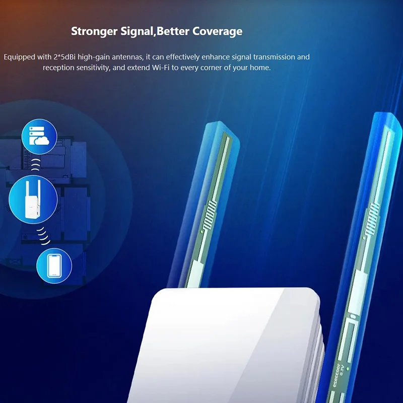 Tenda A23 Wifi6 Extensor Booster Faixa 2.4ghz 5ghz Dual Band Wi-fi Sinal com Porta Ethernet Gigabit Modo ap Wps Fácil Configuração - Imagem 4