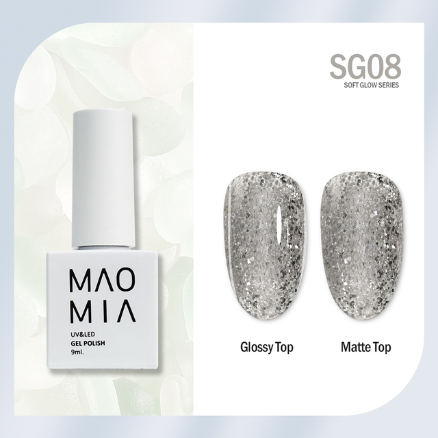 Soft Glow Gel Polish 8 Colors Soak Off Uv/Led 9ml Professional Varnish  Salon Glitter Nail Paint Semi Permanent Manicure