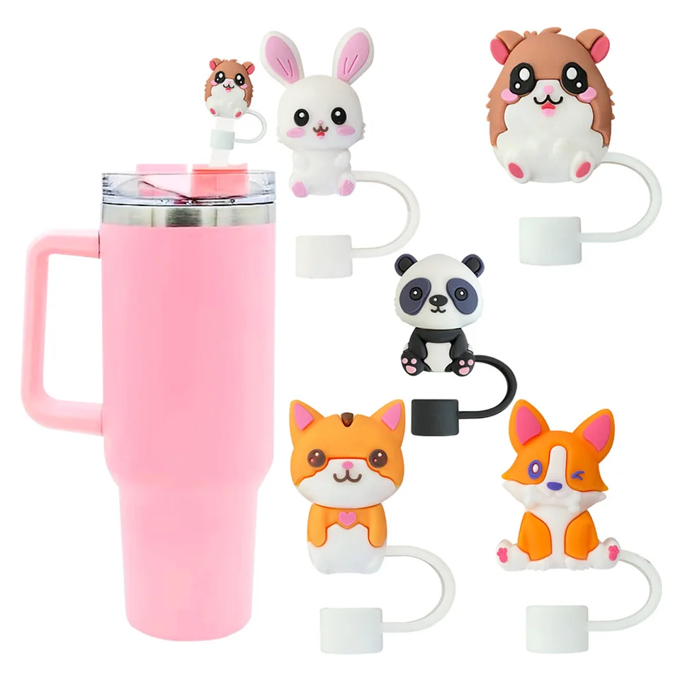 FFWTPY Accessori Set per Stanley Cup Set di 7 Incluse 1 Protezione in Silicone per la Stanley Cup 1 Tappi in Cannucce Silicone Stanley Cup Accessori per Stanley Cup 800ml e 1100