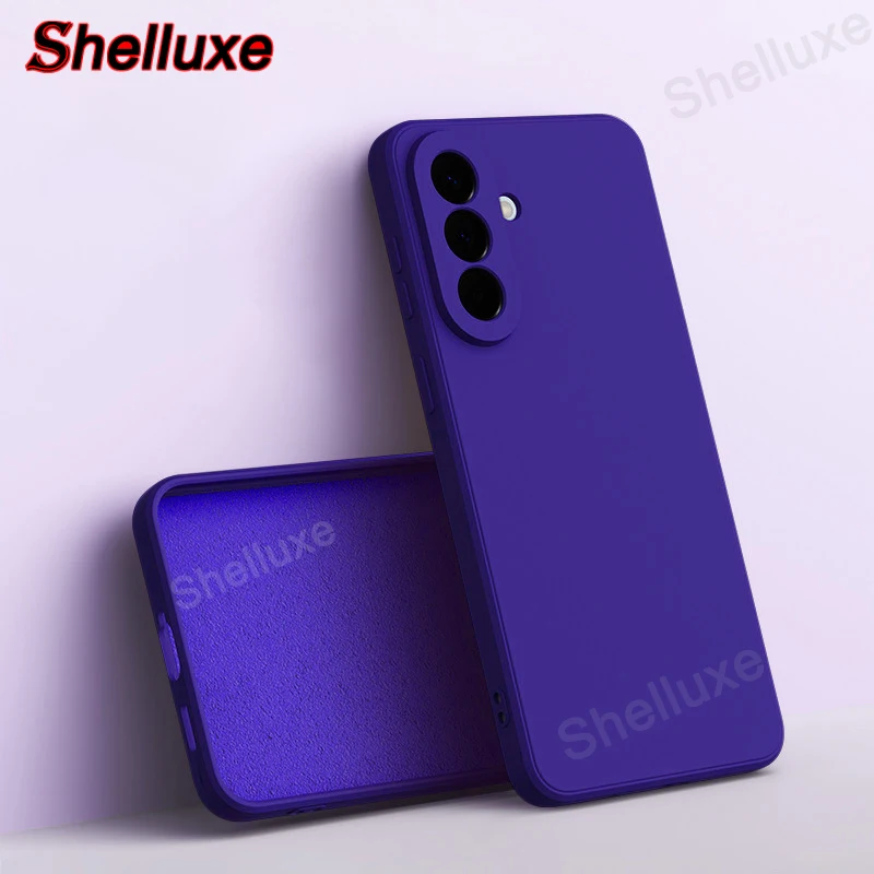 Shelluxe Square Liquid Silicone Silky Feel Case Cover