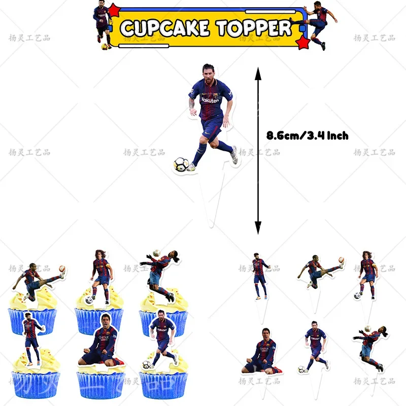 Football Club Barcelona Theme Birthday Party Balloons, Decoração de balão de látex, Bolo Suprimentos, Kid, Girl Gift, DIY