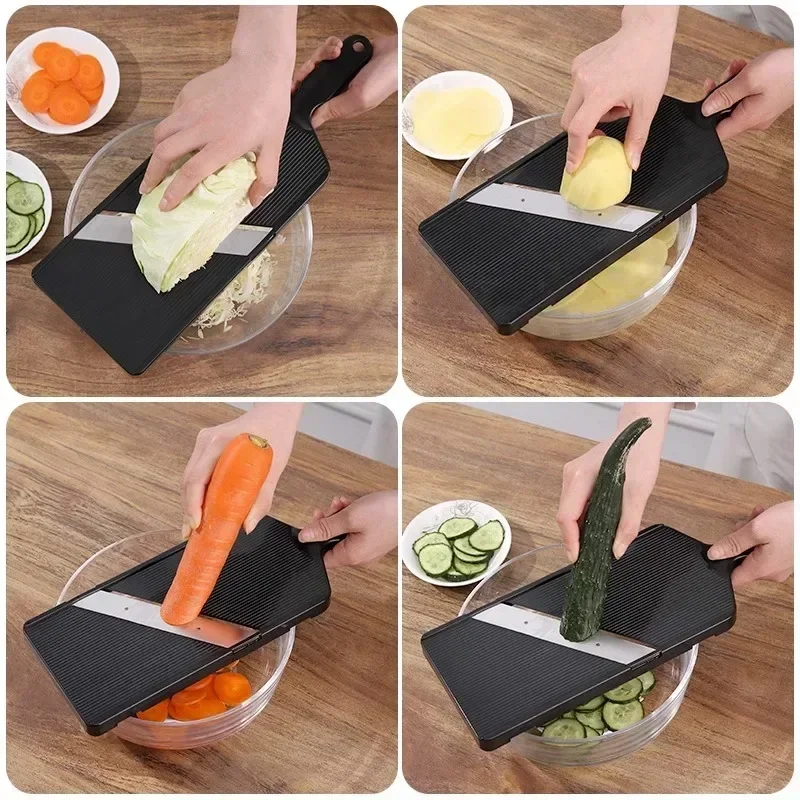 Vegetable Slicer Stainless Steel Cabbage Shredder Manual Chopper Potato Cucumber Carrot