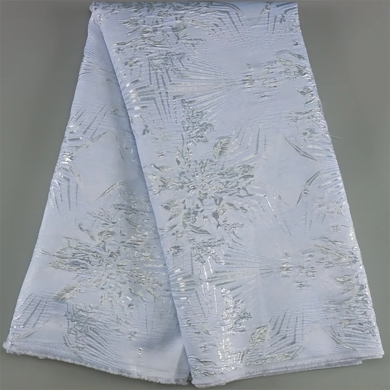 

Новинка 2022, французская жаккардовая кружевная ткань высокого качества с Африканской вышивкой и золотистыми блестками для свадебного платья