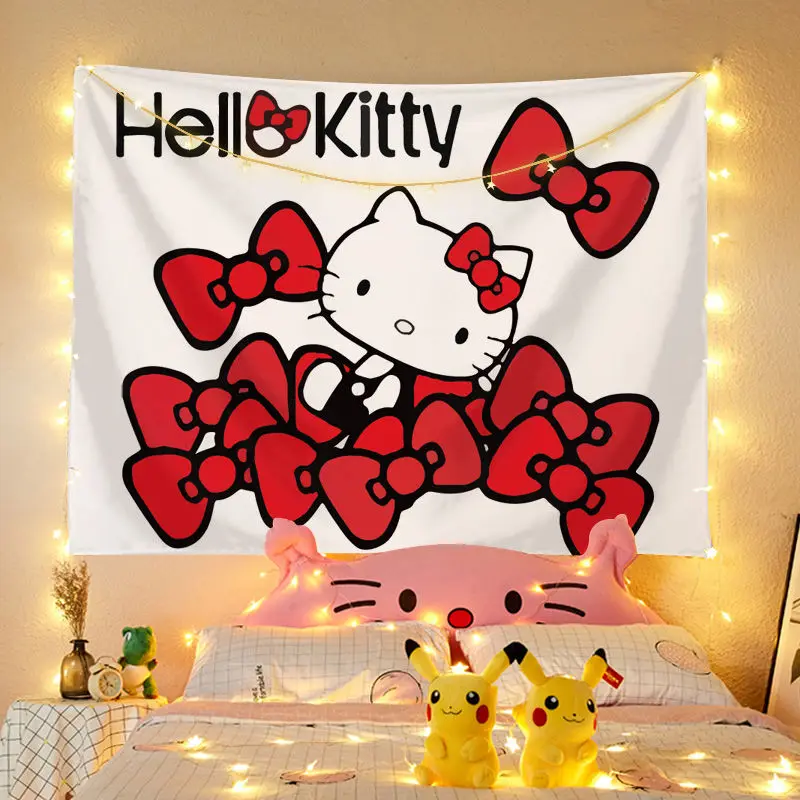 Tapestry Wall Hanging Kawaii, Hello Kitty Wall Hanging